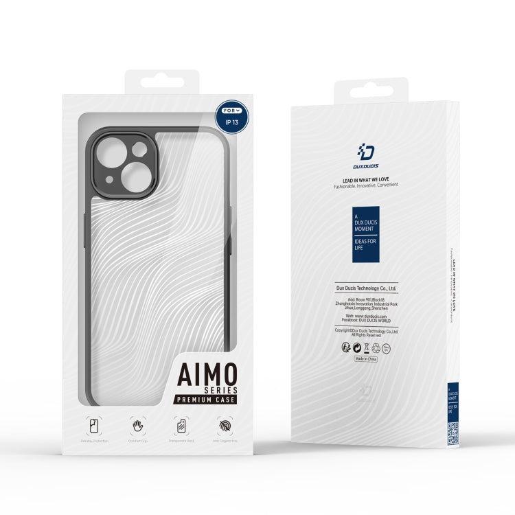 Dux Ducis Aimo Series Frosted Feel Black Case - For iPhone 13