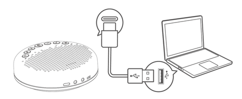 Portable Bluetooth Conference Speaker EMEET Luna Lite USB