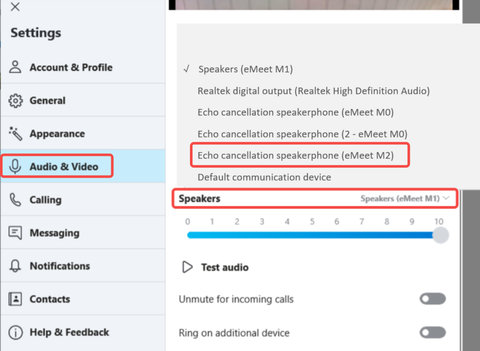 Echo cancellation speakerphone EMEET M2