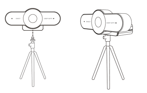 install the device on a tripod