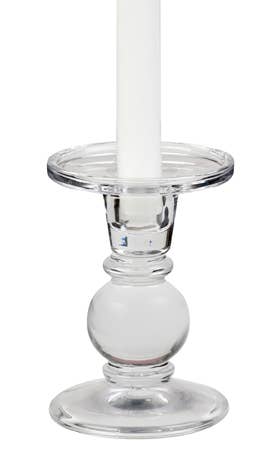 Candle Holder: Glass Dual-Size Candle Holder (5
