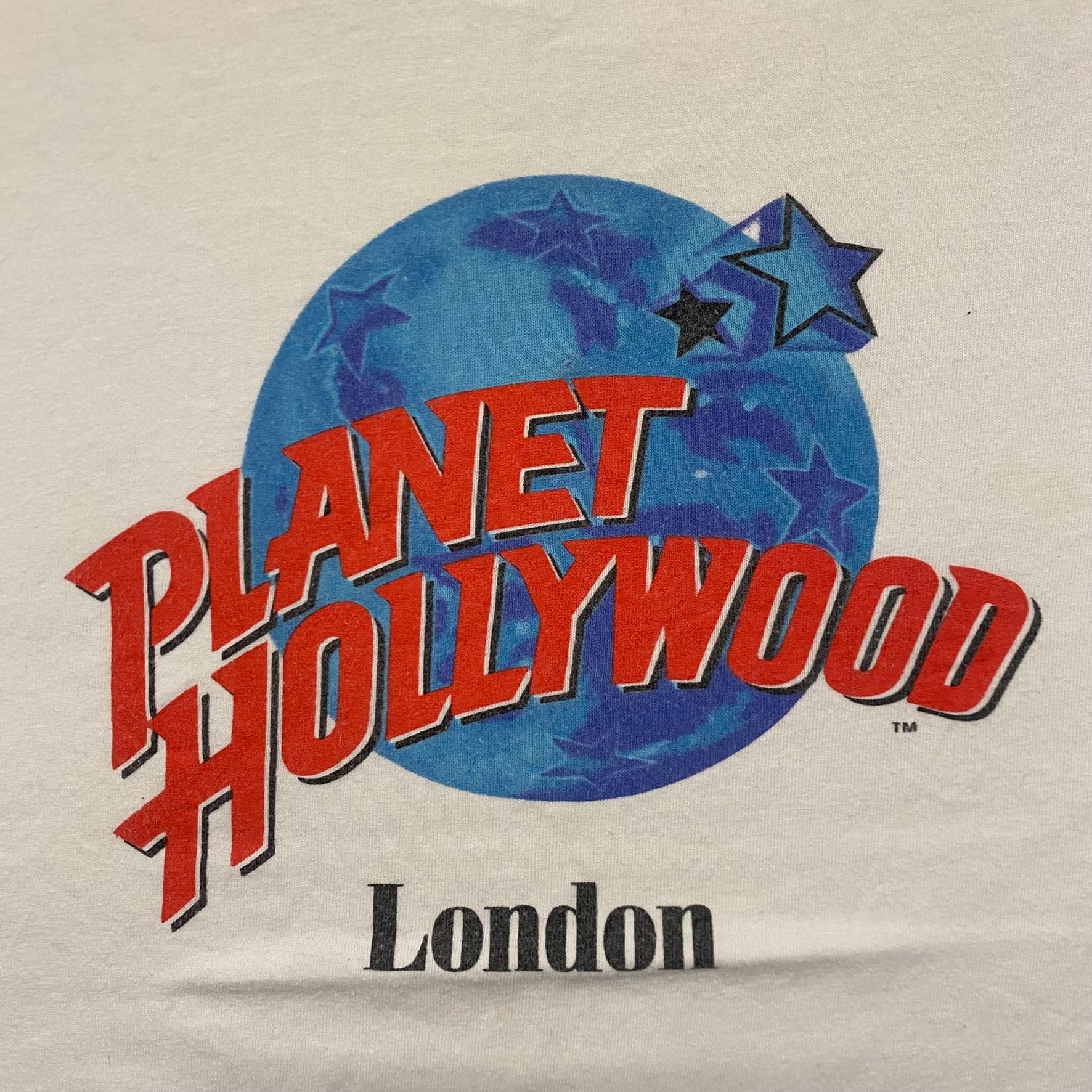 Vintage 90s Planet Hollywood London Logo Tourist Souvenir Tee