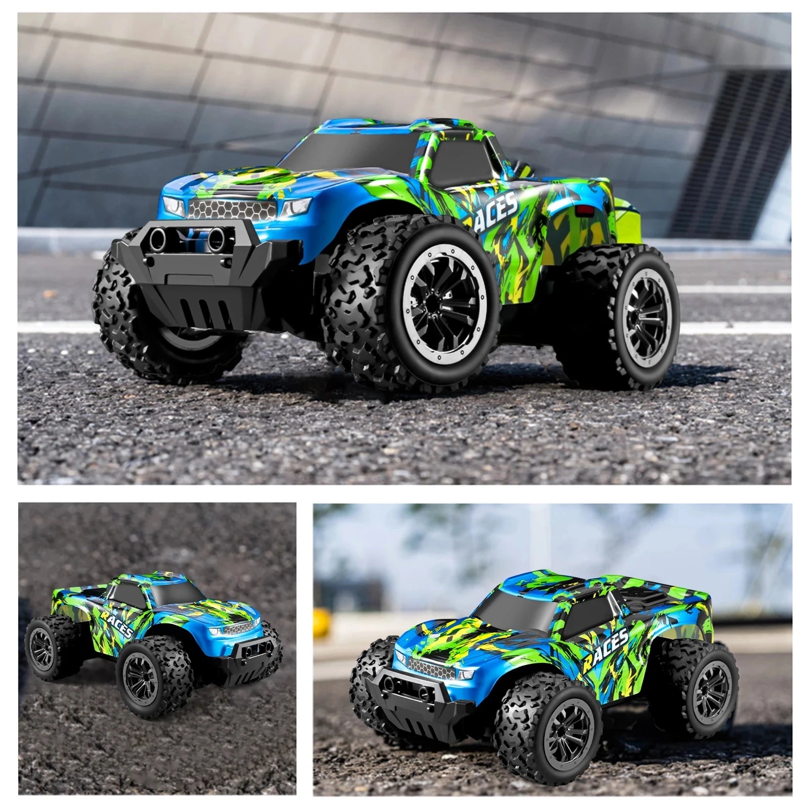 2.4G Mini RC Car High Speed Led Lights 20km/h Off Road Racing Vehicle 2WD Radio Remote Control Stunt Truck