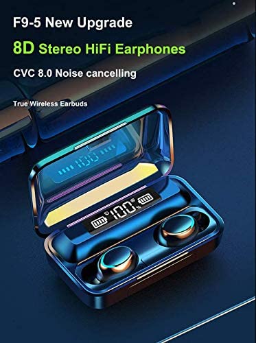 Wireless Bluetooth 5.0 Earbuds, Sport Headphones Matte Design Earbuds with Battery Charging Case