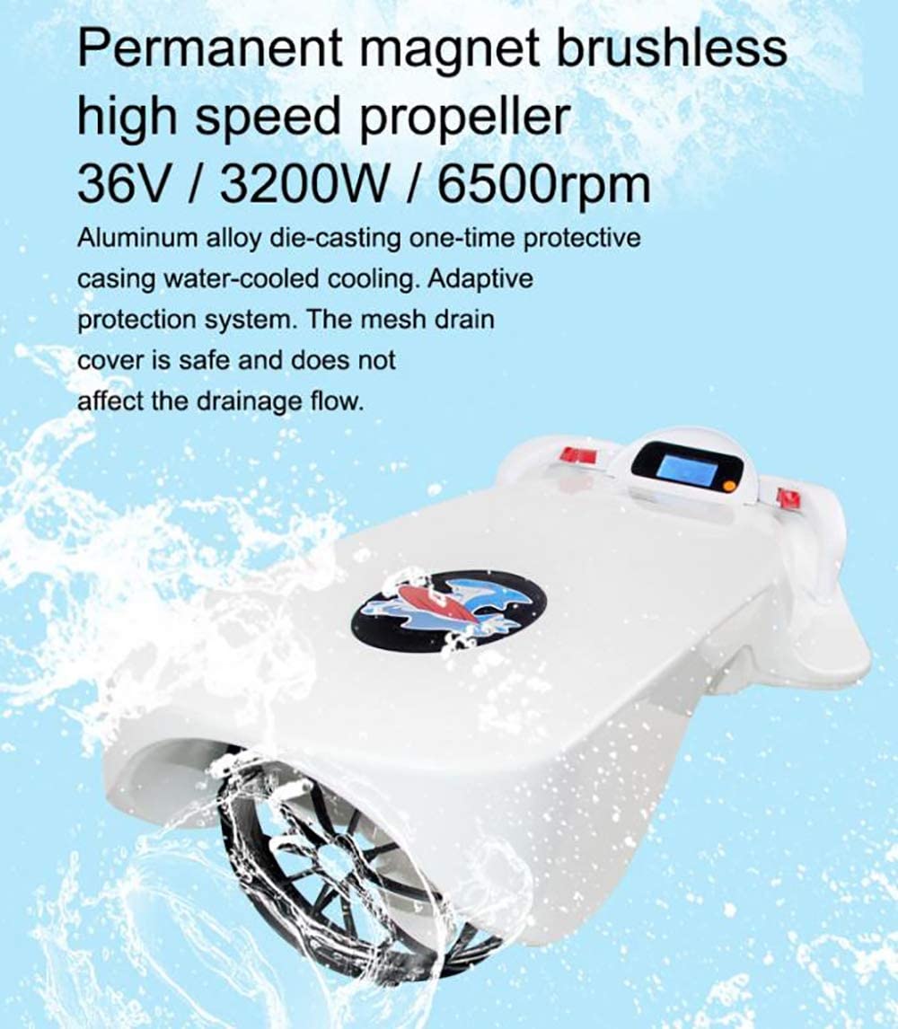 Electric Powered Sea Scooter 3200W 36V Water Surfing Skateboard