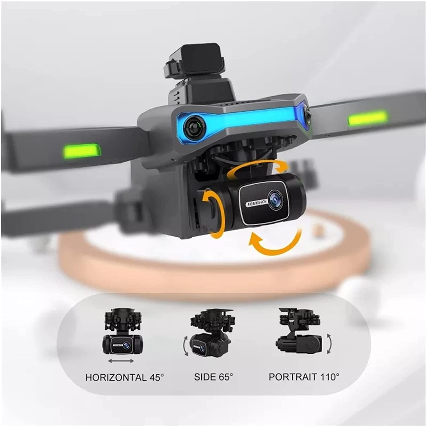 Drone Professional 8K Dual Camera 3Axis EIS Gimbal 5G WiFi FPV Folding