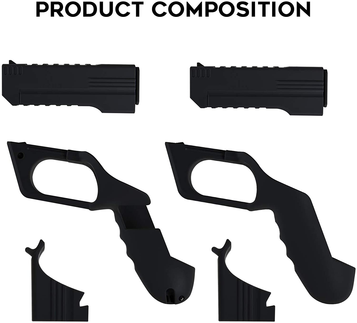 VR Game Gun Adapter Compatible for Oculus Quest 2 Controller