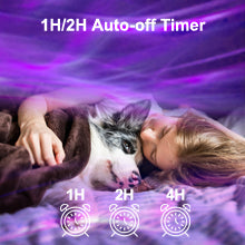 The 1 h or 2hs auto-off of aurora light can also be set on the remote, to bring you a convenient power saving way that you don't need to worry about forgetting to turn off the light when you fall asleep.