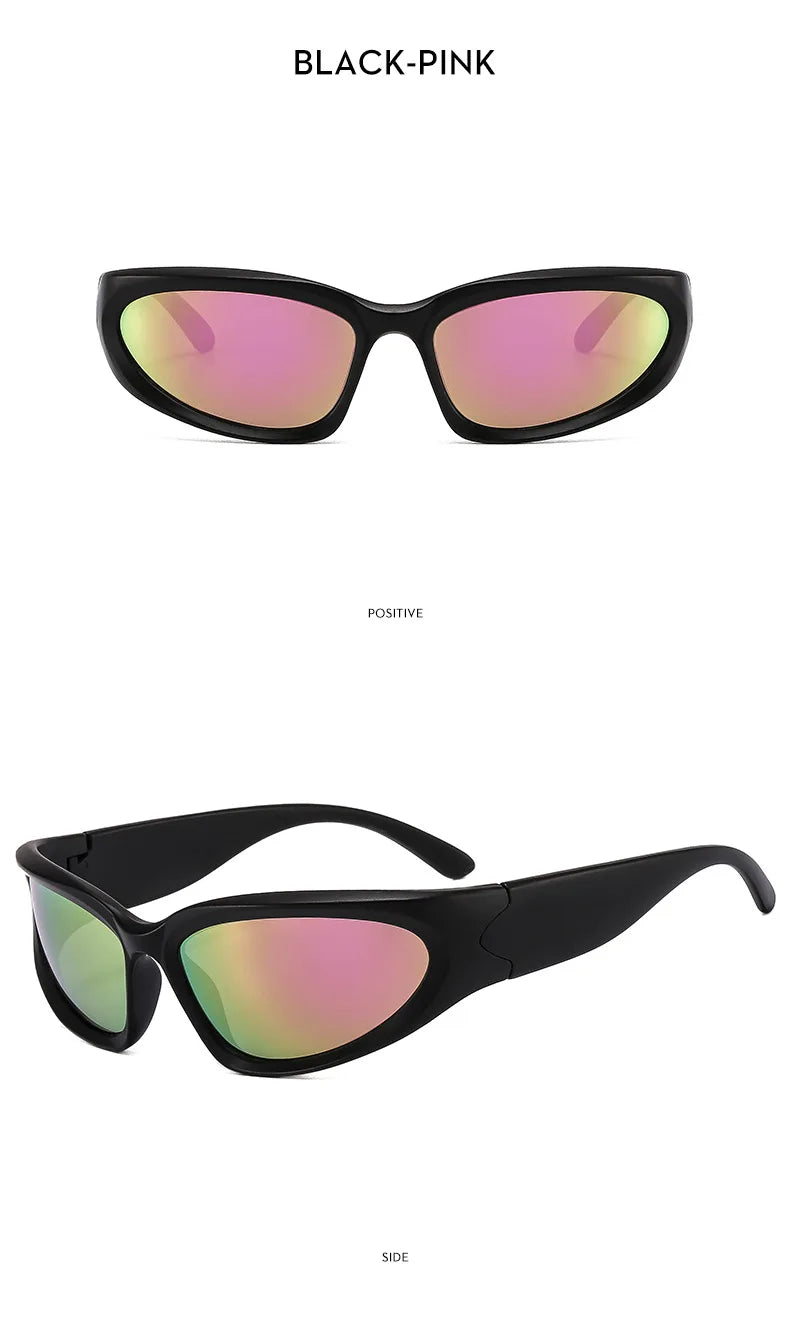 2024 Fashion Trends | Y2K Metallic Sunglasses