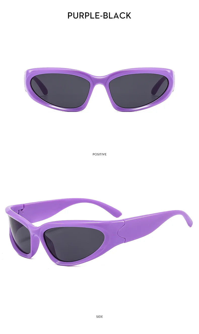 2024 Fashion Trends | Y2K Metallic Sunglasses