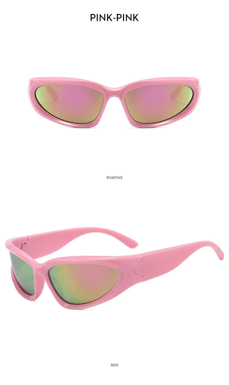 2024 Fashion Trends | Y2K Metallic Sunglasses