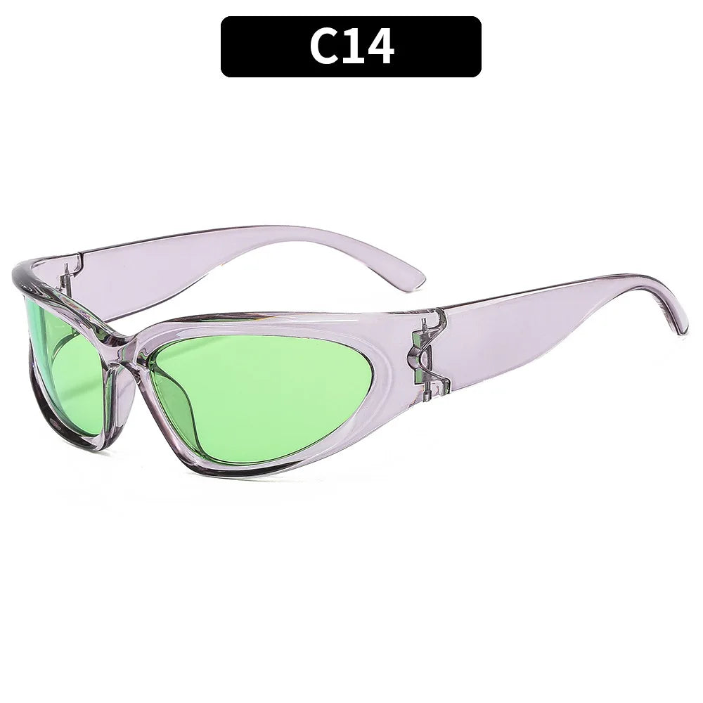 2024 Fashion Trends | Y2K Metallic Sunglasses