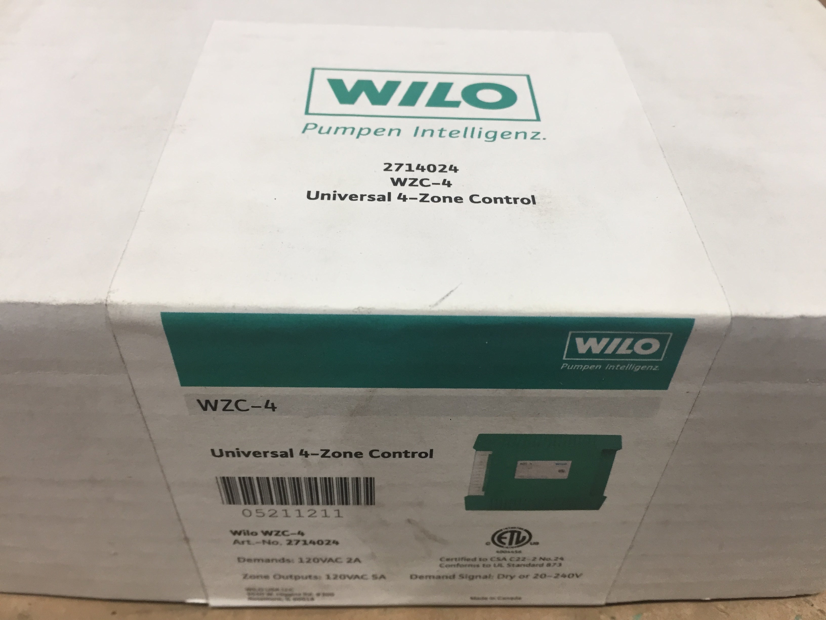 WCZ UNIVERSAL 4 ZONE CONTROL RELAY; 120VAC, 2400 WATTS