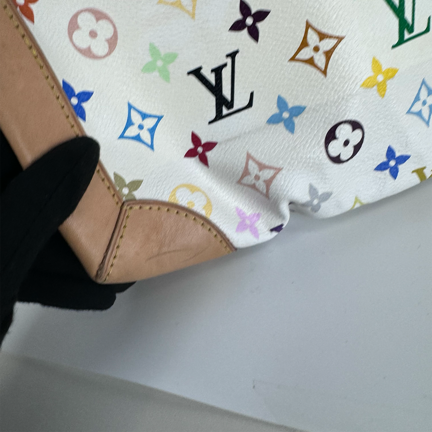 Louis Vuitton *Rare* White Multicolor Ursula Bag