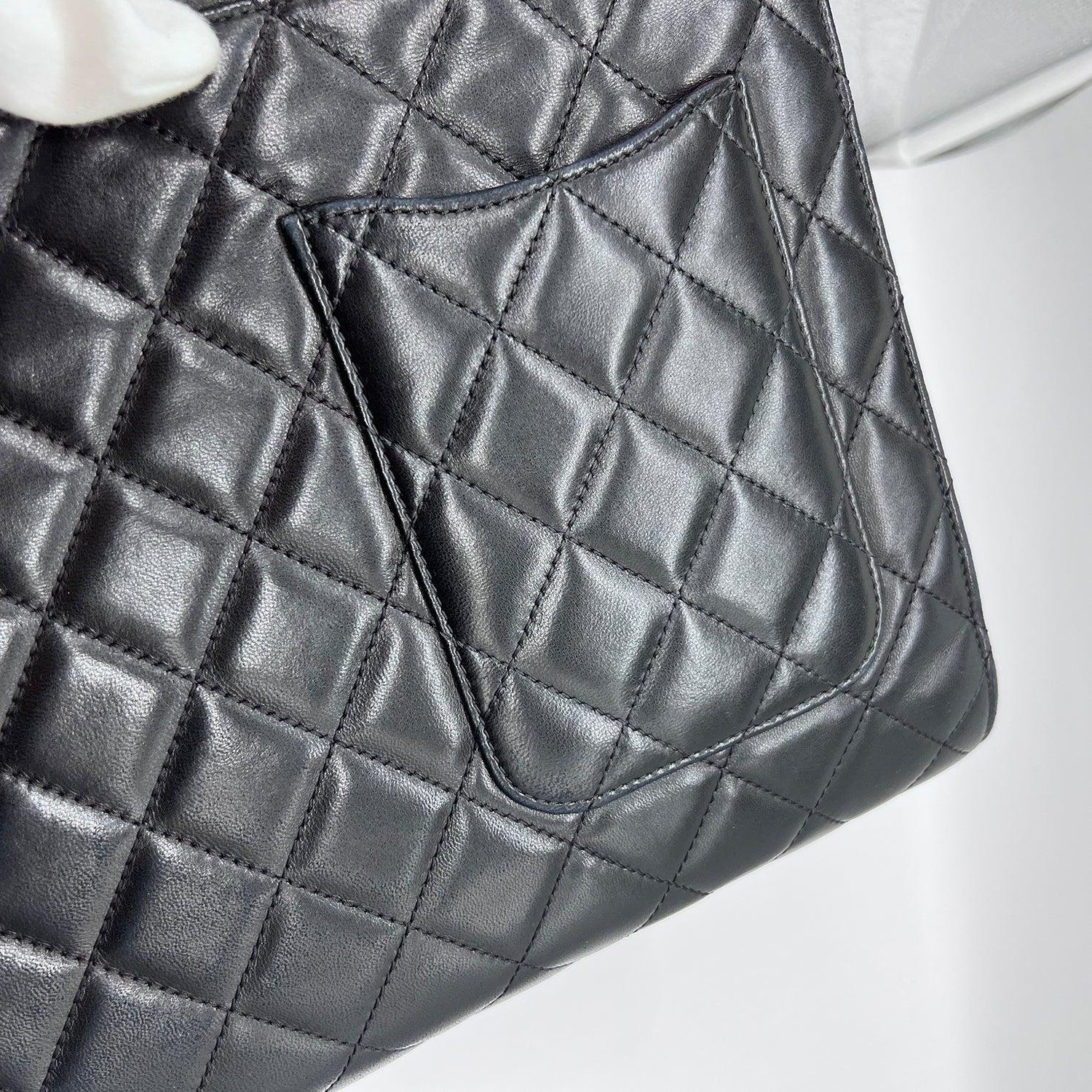 Chanel Classic Black Shopping Tote with CC Turn-lock Pocket