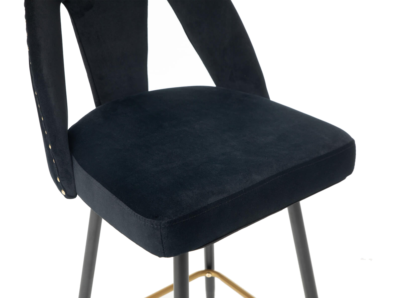 Heidi kitchen breakfast bar stools counter height chairs velvet with backs | Lemroe