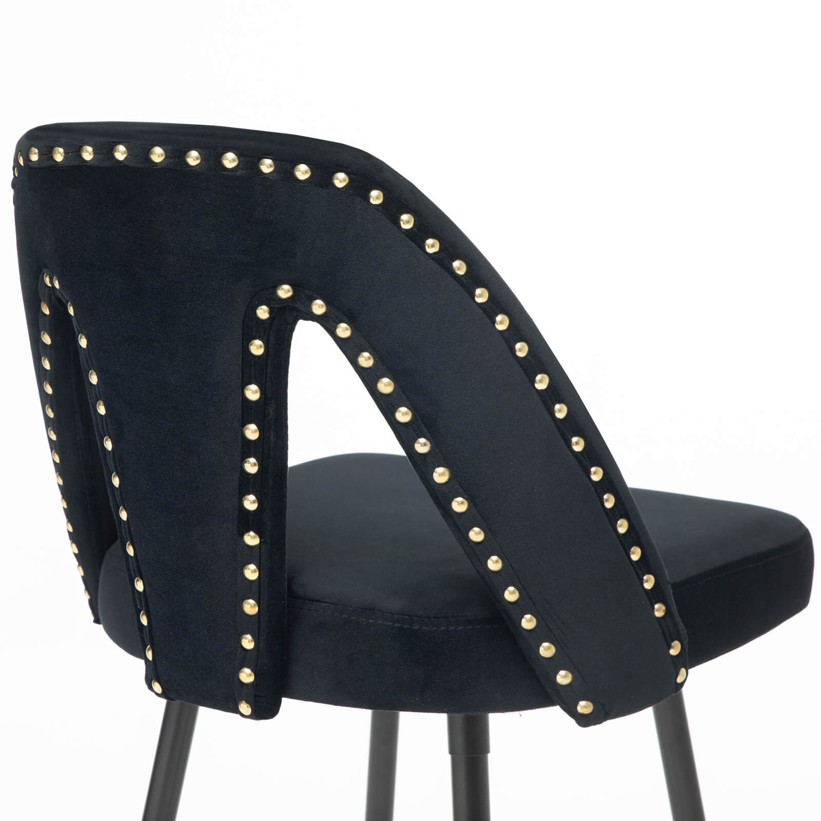 Heidi kitchen breakfast bar stools counter height chairs velvet with backs | Lemroe