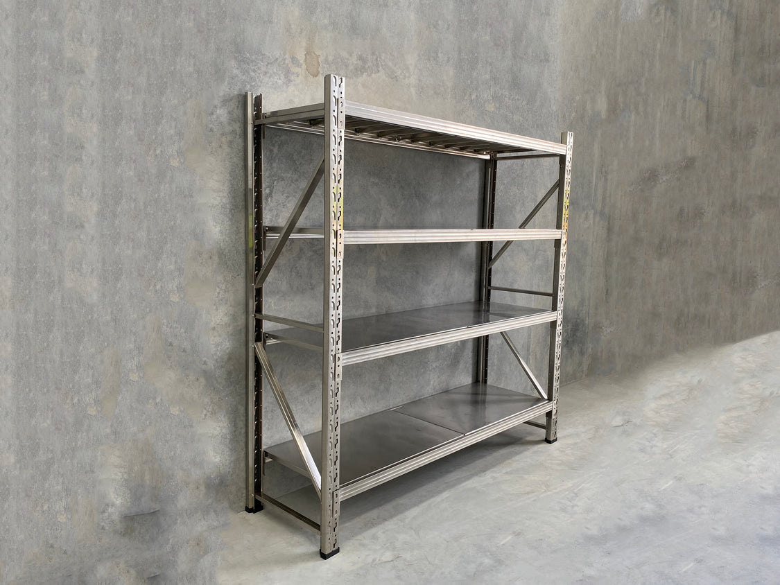 1. SteelPowerShelving Shelf 2.0m(H)x2.0m(L)x0.6m(D)1000kg Stainless Shelving
