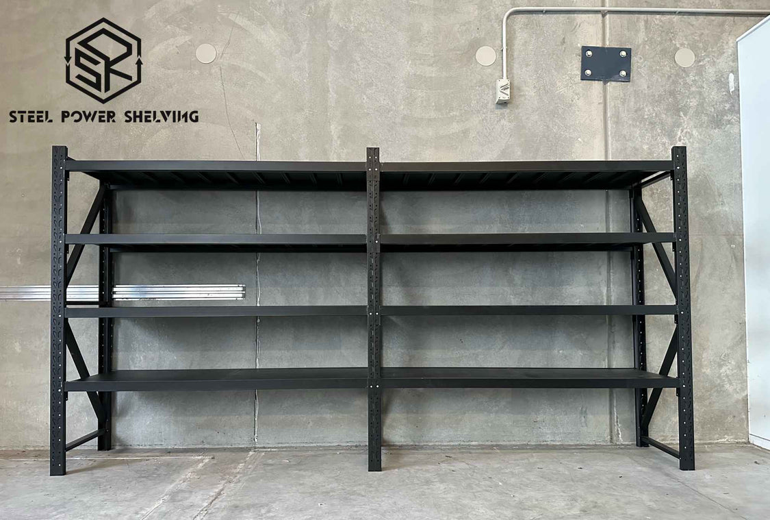 2. Steelpowershelving 2.4-5m Long Connecting Shelf