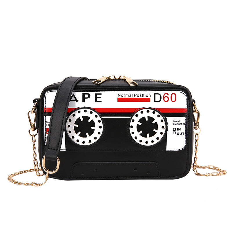 BamBam Women Style Tape Cassette Pu Messenger Bag - BamBam