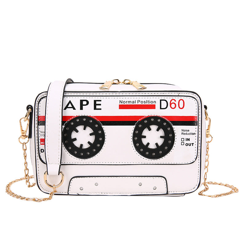 BamBam Women Style Tape Cassette Pu Messenger Bag - BamBam