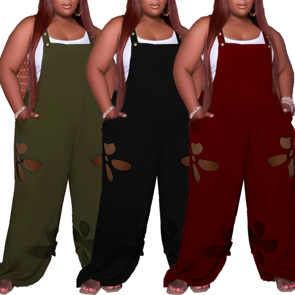 BamBam Women Solid Ripped Jumpsuit - BamBam Clothing