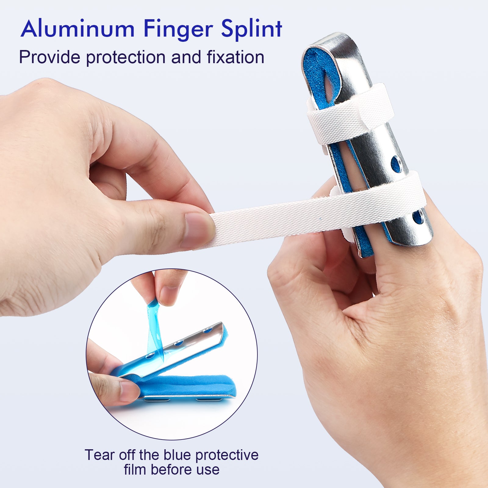 Broken Fingers Splint for Pinky Thumb Middle Index Ring Finger