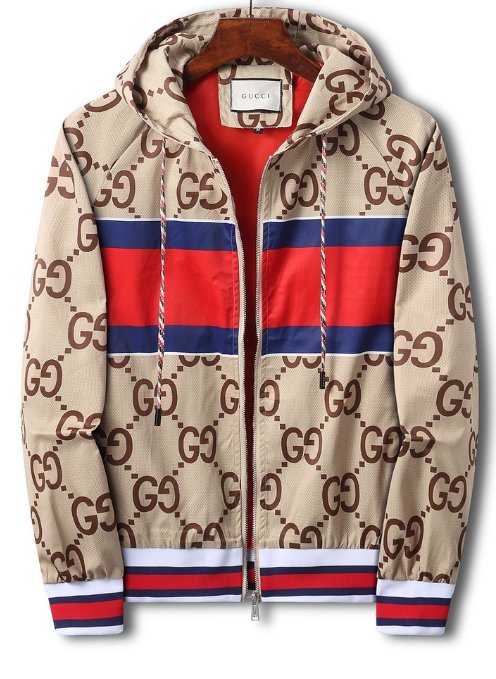 Extravagant Luxury Sports Hoodie Big Logo Gucci Windbreaker Jacket