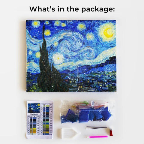 what's in the diamond paintings art kit package