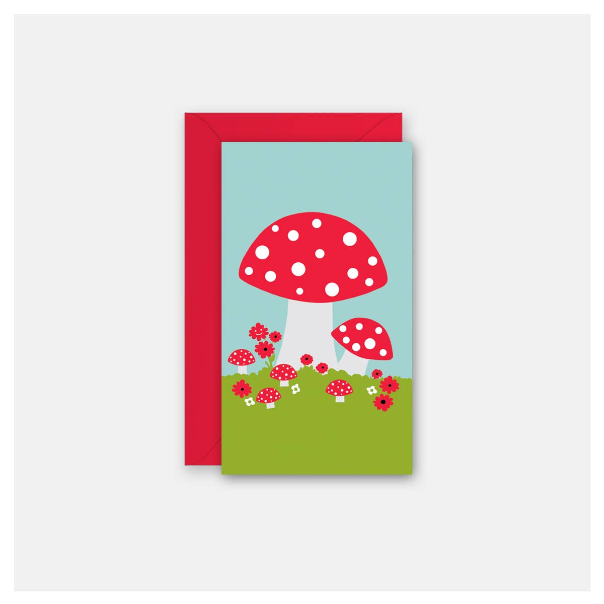 Polka Dot Mushrooms - Gift Enclosure Card