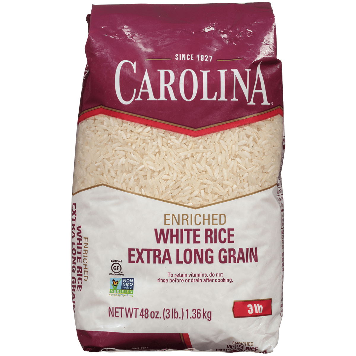 Carolina Xtra Long Grain Rice 3lb