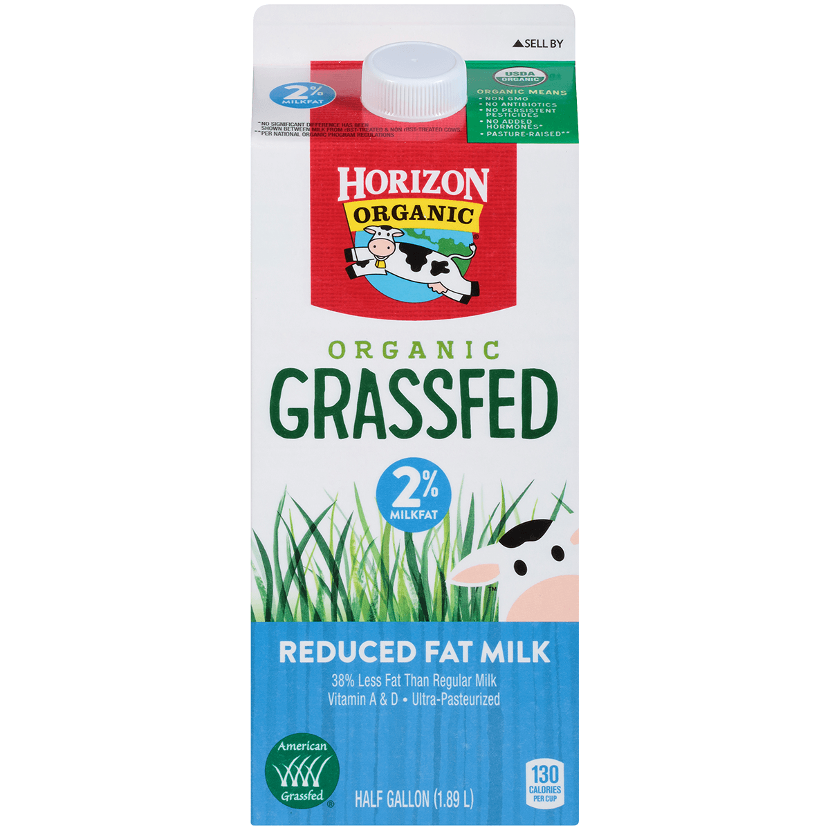Horizon Organic 2%LF Grassfeed Milk 64z