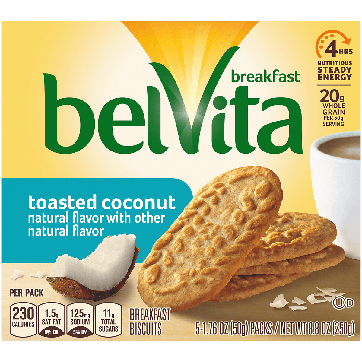 Nabisco Belvita Toasted Coconut 8.8oz