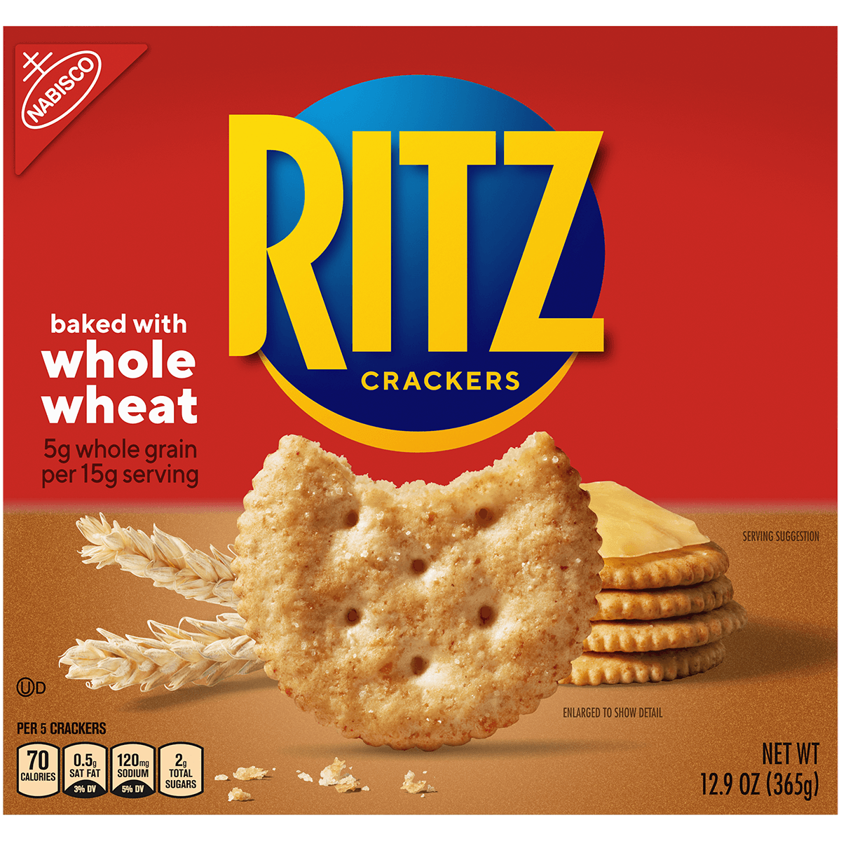 Nabisco Ritz Whole Wheat Crackers 12.9oz