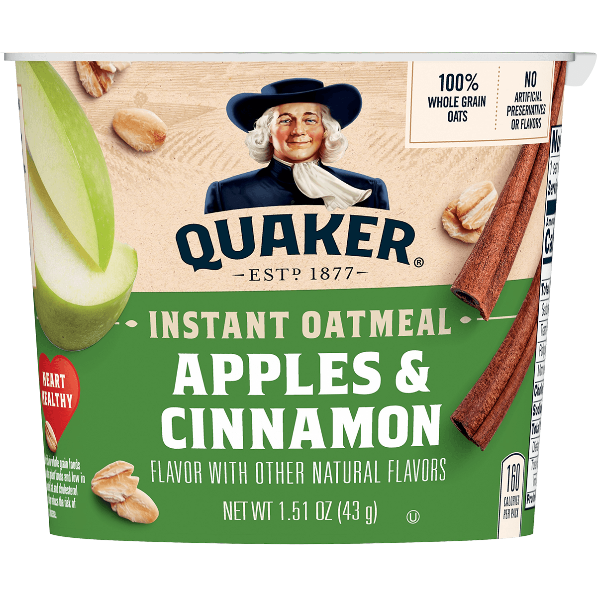 Quaker Exp Cups Apple Cinnamon 1.51oz