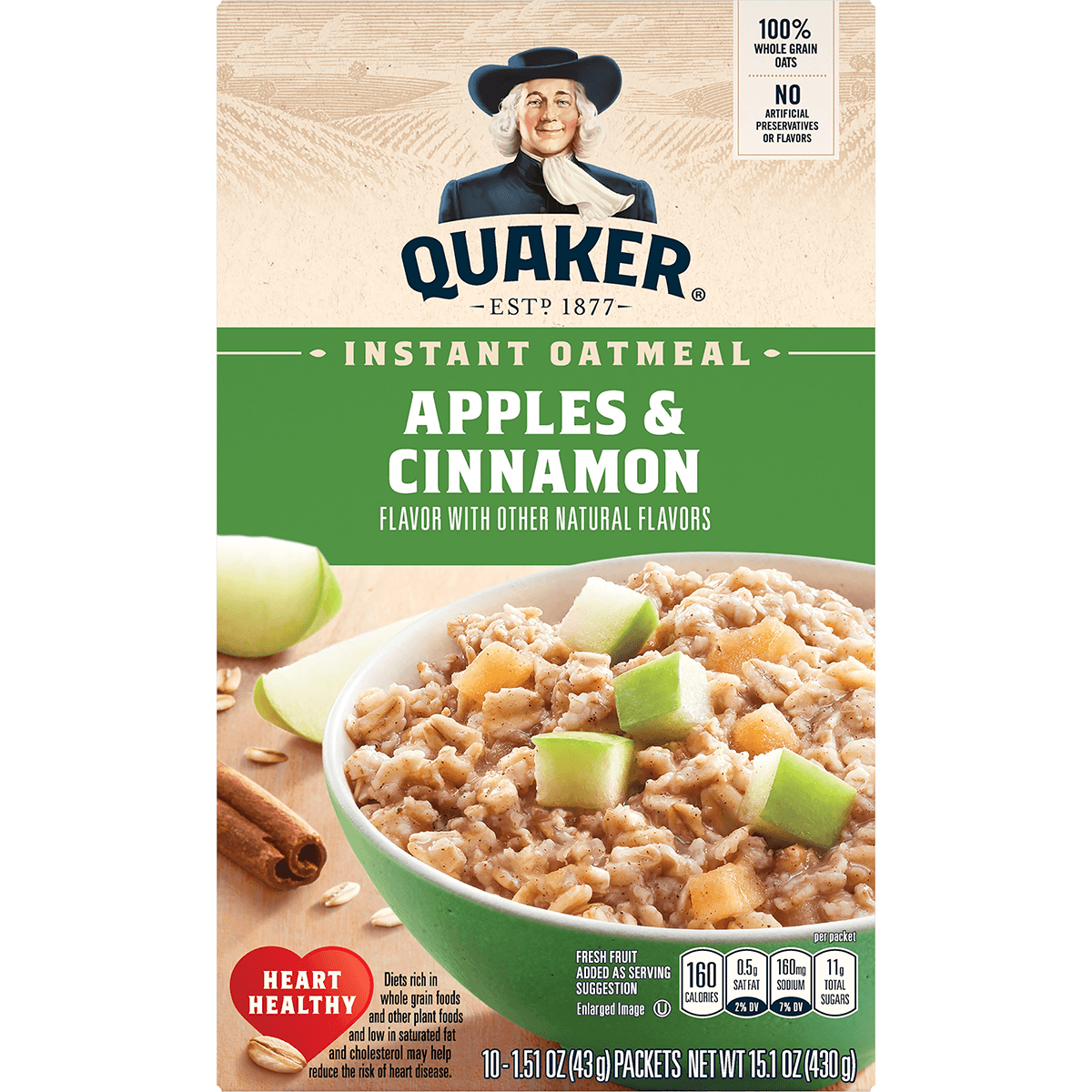 Quaker IO Apple&Cinnamon 15.1oz