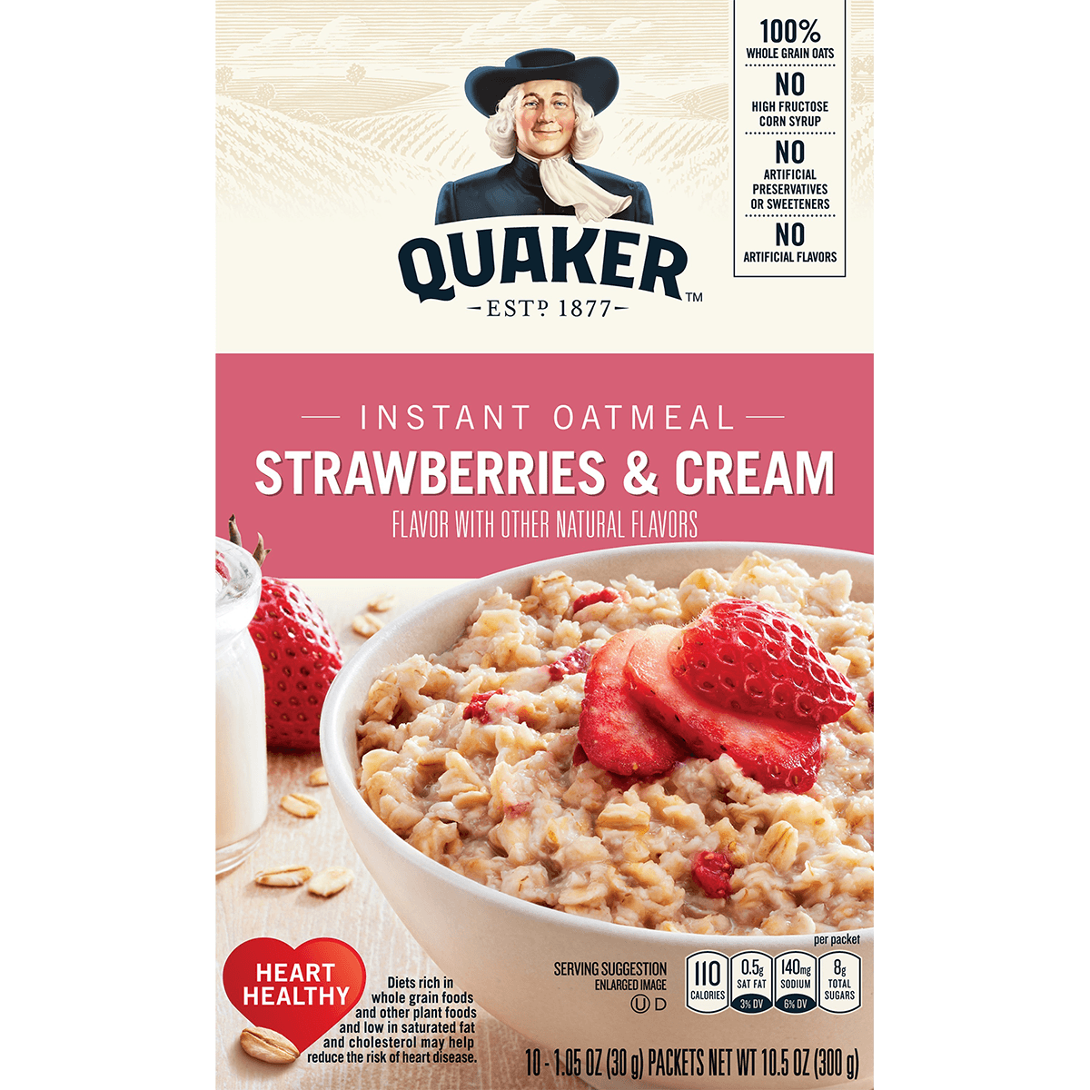 Quaker IO Strawberries&Cream 10.5oz