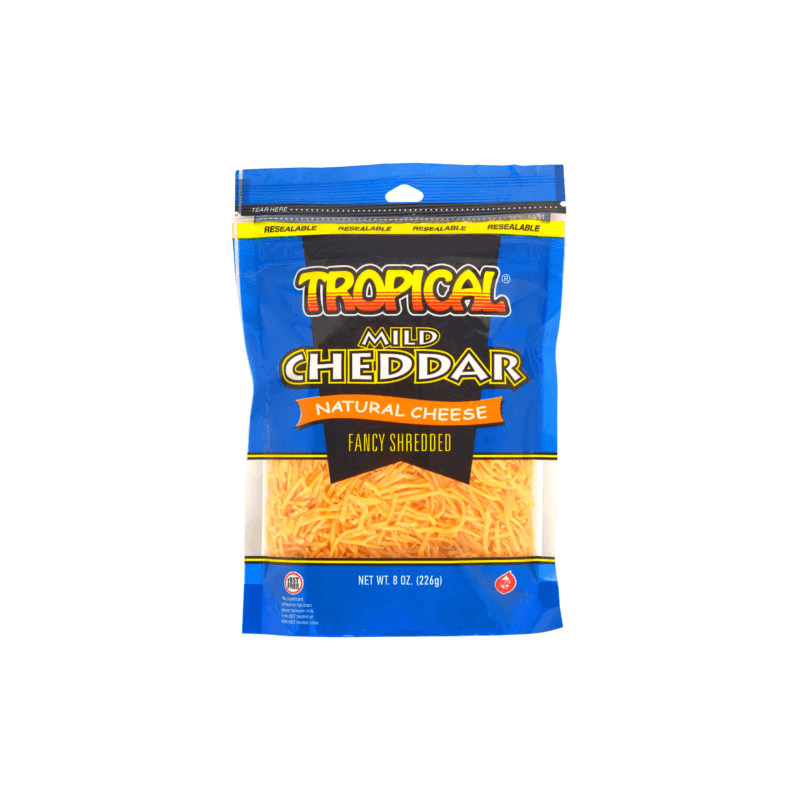 Tropical Mild Cheddar Shredded Cheese 8o