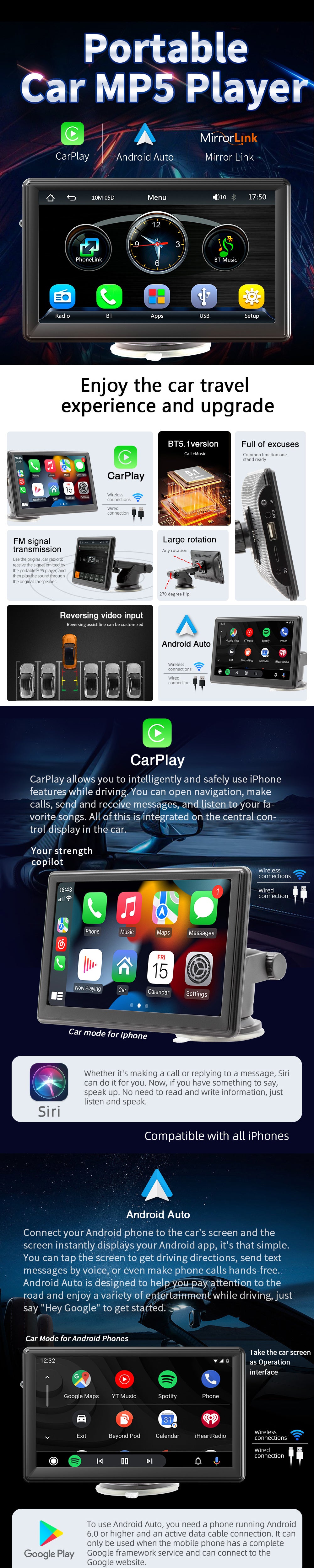 Universal 1din Android Autoradio 6.2 Inch screen with wireless carplay–  EinCar Official Car Stereo Wholesale Factory Manufacturer