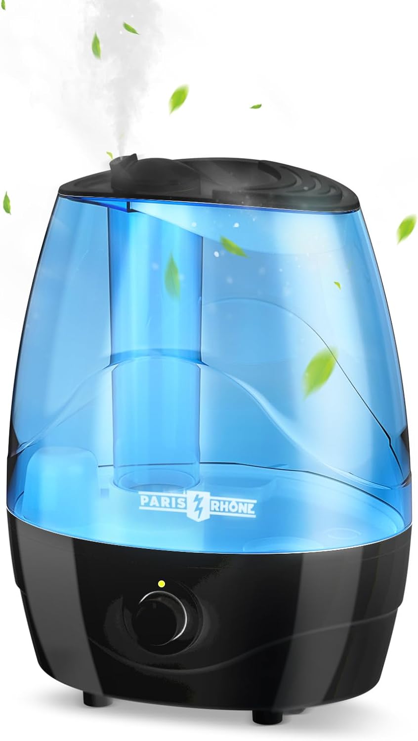 Paris Rh?ne Cool Mist Humidifier AH039, 3.2L Ultrasonic Top Fill Humidifier with LED Light
