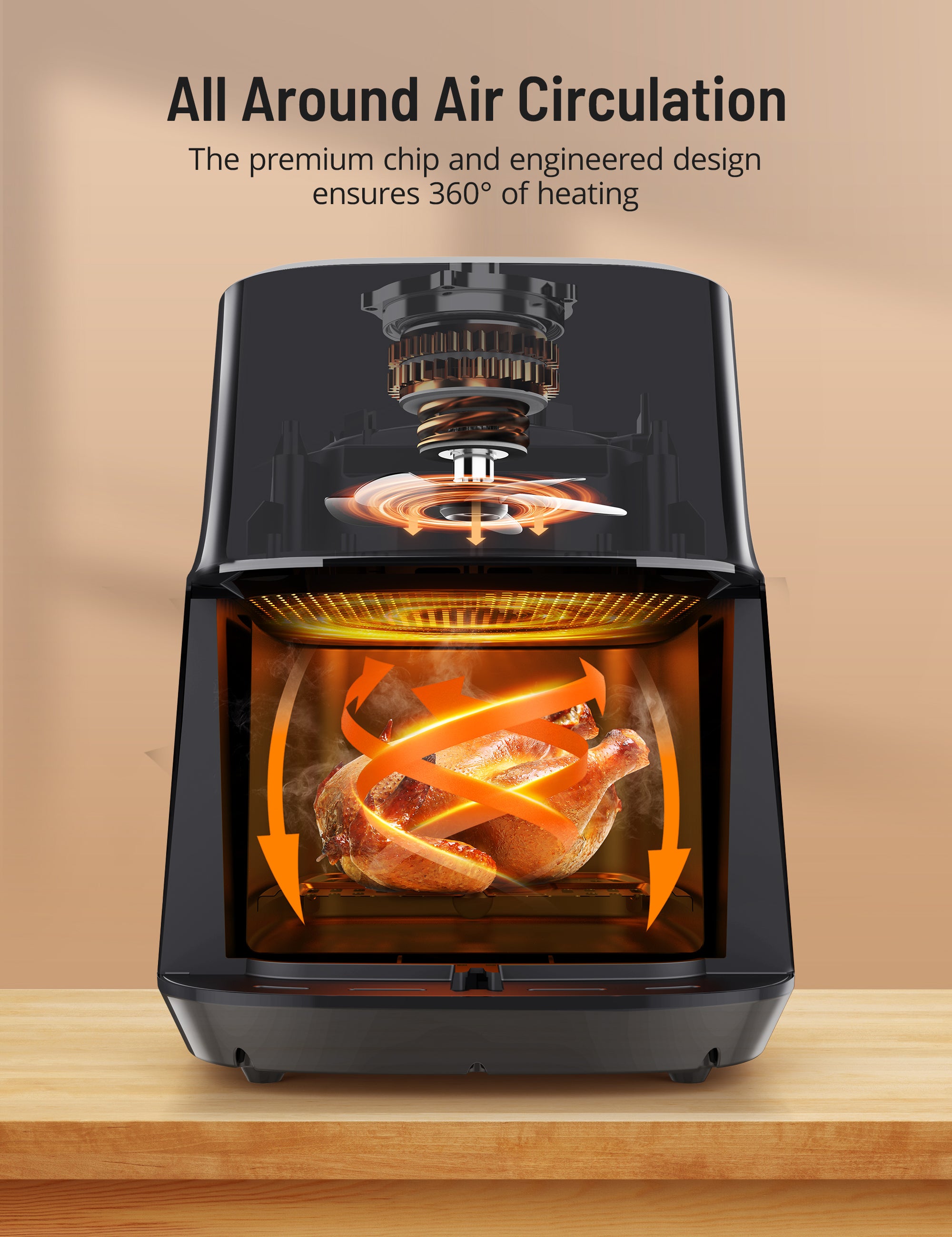 Paris Rh?ne Air Fryer Oven AF014, 5.3 Quart With 8-in-1 Toaster Oven Cooker 2024
