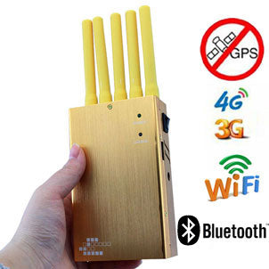 Handheld Multiband Powerful GSM 3G GPS WIFI Bluetooth Wireless Video Jammer