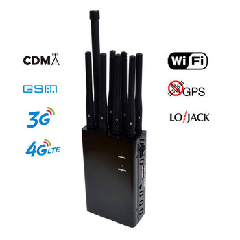 8 波段手持 GPS WiFi 2G/3G/4G 强大的蜂窝干扰器