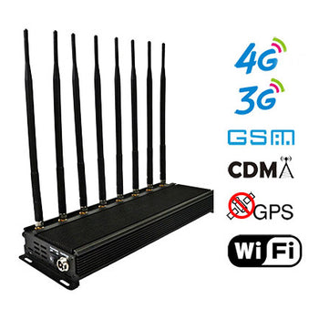 Desktop High Power GSM 3G 4G 5G Jammer Blocking WiFi GPS Lojack