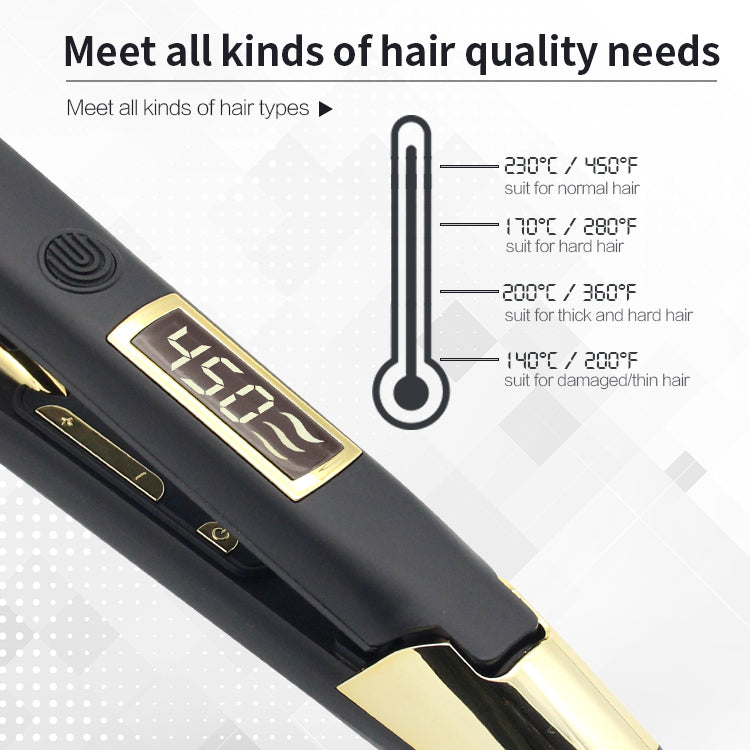 Diamond Instant Black Multi Functional Hot Combs Brush Hair Straightener