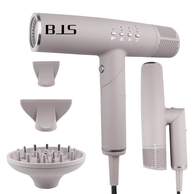 ions brushless motor foldable hair dryer