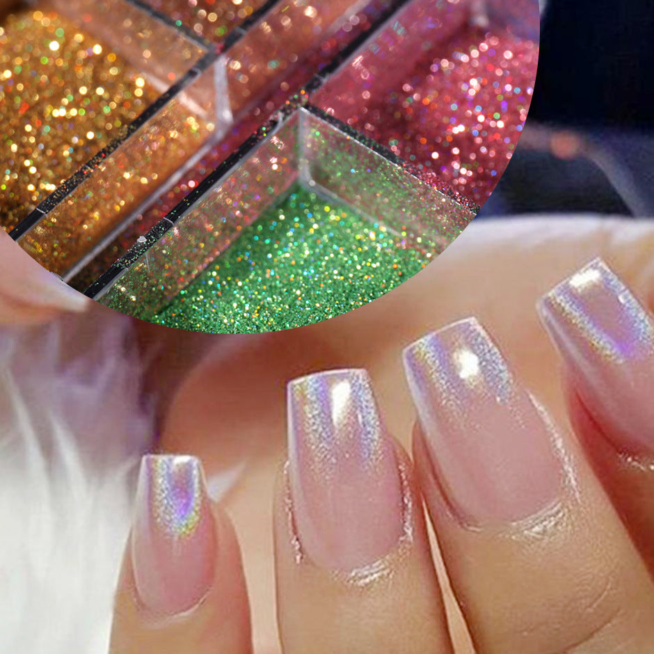 Hot Sale Mirror Powder DIY Holographic Nail Art Polish Chrome Nails Glitter Powder Decoration