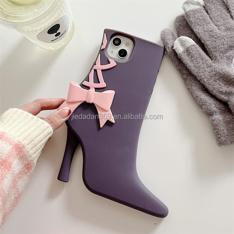 Bella Barbie High Heels Model Anime Cartoon Protective Cover Mobile Phone Case for Iphone 11 12 13 14 Pro Max