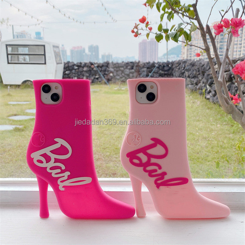 Bella Barbie High Heels Model Anime Cartoon Protective Cover Mobile Phone Case for Iphone 11 12 13 14 Pro Max