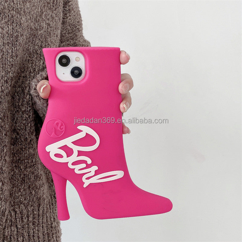 Bella Barbie High Heels Model Anime Cartoon Protective Cover Mobile Phone Case for Iphone 11 12 13 14 Pro Max